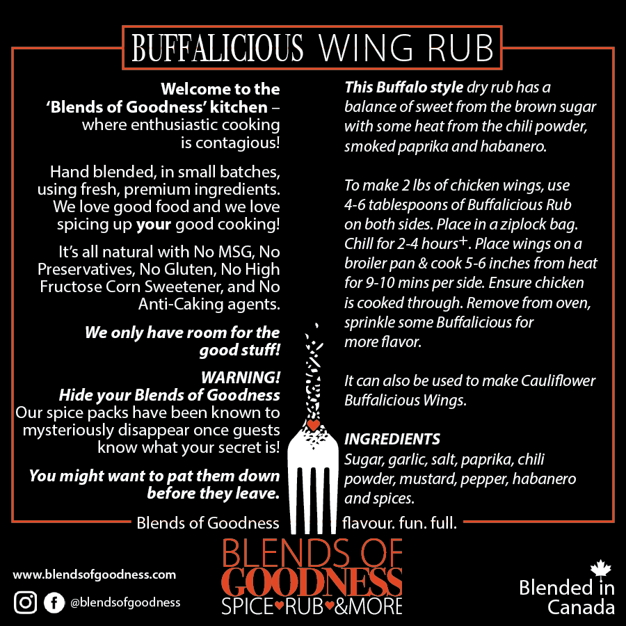Buffalicious Wing Rub Back