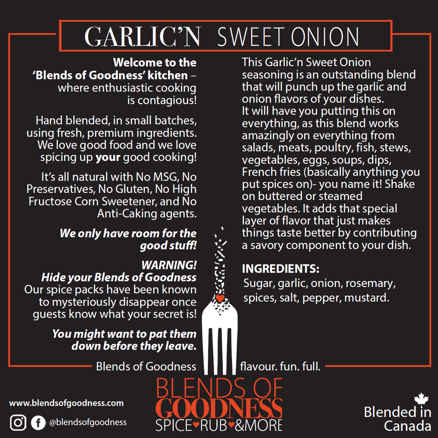 Garlic N Sweet Onion Label Back Scr